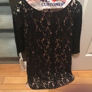 Black lace dress
